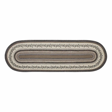 VHC Brands VHC Brands - Floral Vine Jute Rug/Runner Oval w/ Pad 24x78